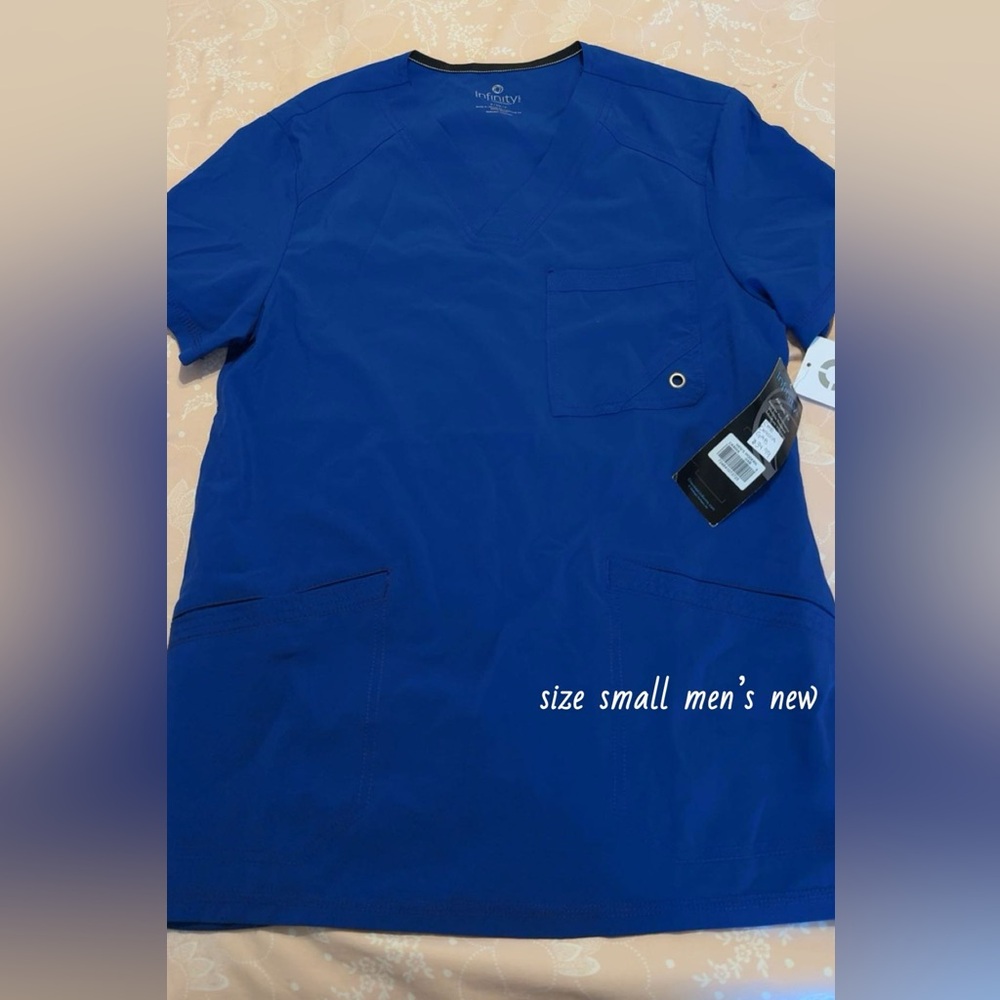 Men's Blue Short Sleeve Shirt